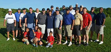 Players during a Semper Fi Fund golf tournament